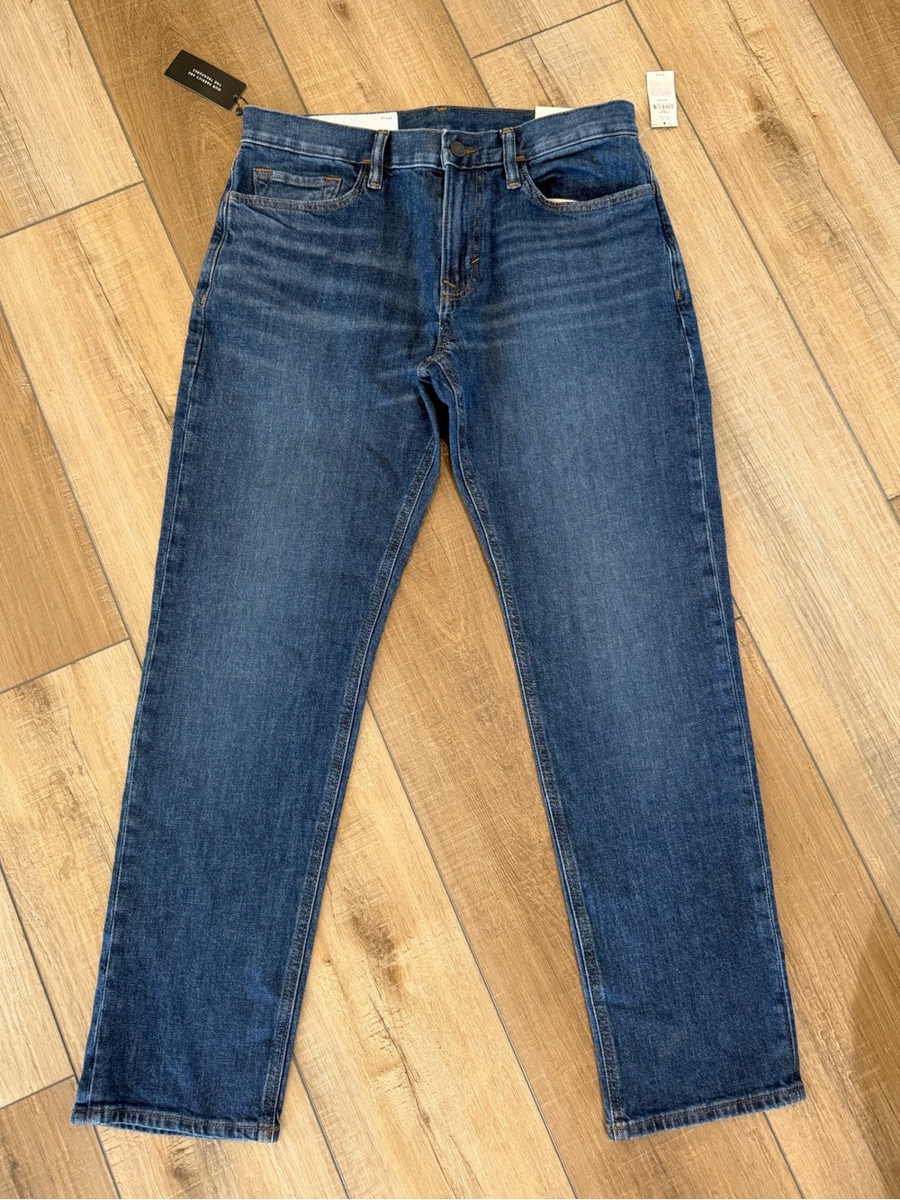 Banana Republic Slim Straight Jeans in Dark Blue Denim Size 31 Organic Cotton
